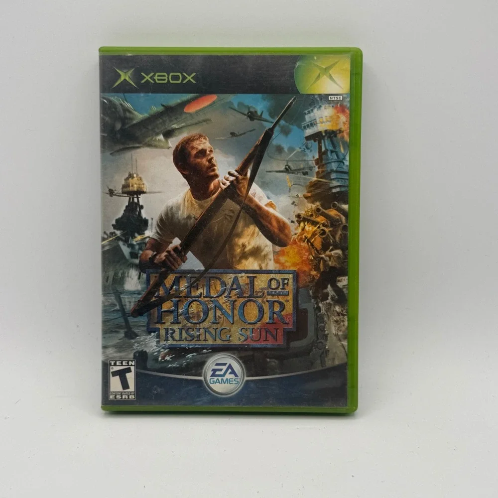 EA Games Medal of Honor Rising Sun Xbox NTSC Excellent WWII First Person Shooter